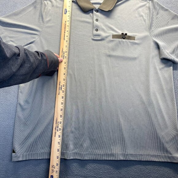 UNTUCKit Polo Shirt Mens Size XXXLarge Short Sleeve Gray Pocket Golf Tennis - Picture 5 of 12
